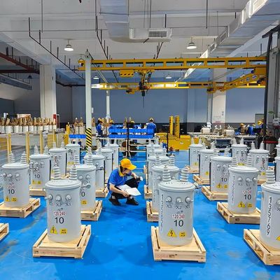 Estructura de bobina TOROIDAL 100kVA 150kVA Transformador de baja pérdida de fase única lleno de aceite