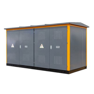 Subestación de caja de distribución de energía eléctrica exterior con transformador de cobre / aluminio