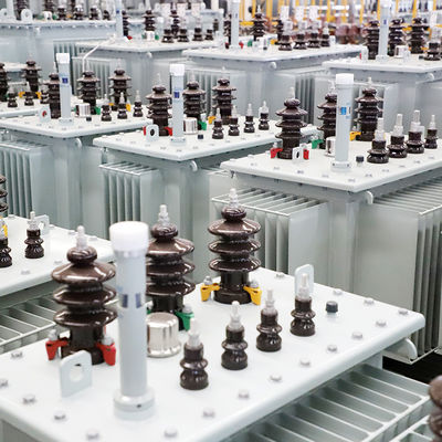 Transformador de distribución de energía sumergido en aceite compacto personalizado de cobre / aluminio 630kVA/10kv
